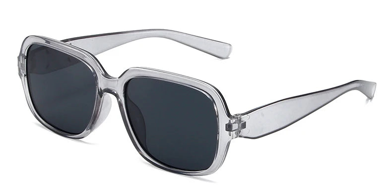 Trendy Retro Black Square Frame Sunglasses for Women & Men