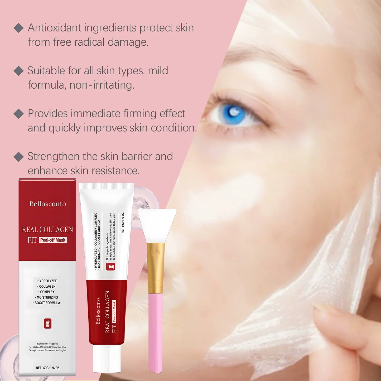 Hydrating Collagen Peel-Off Mask for Nourished, Translucent Skin