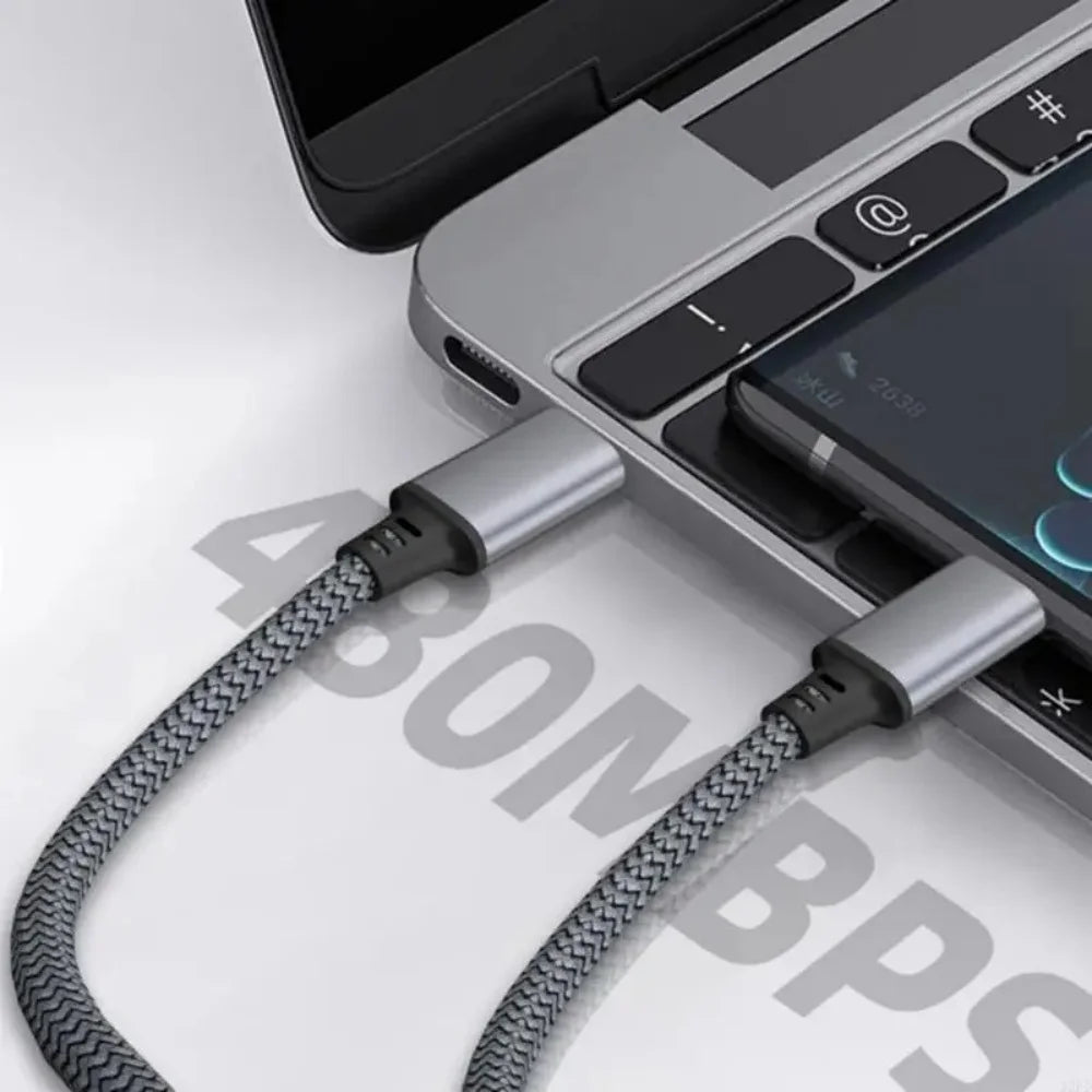 60W USB C to Type C Fast Charger Cable | Durable Braided Design