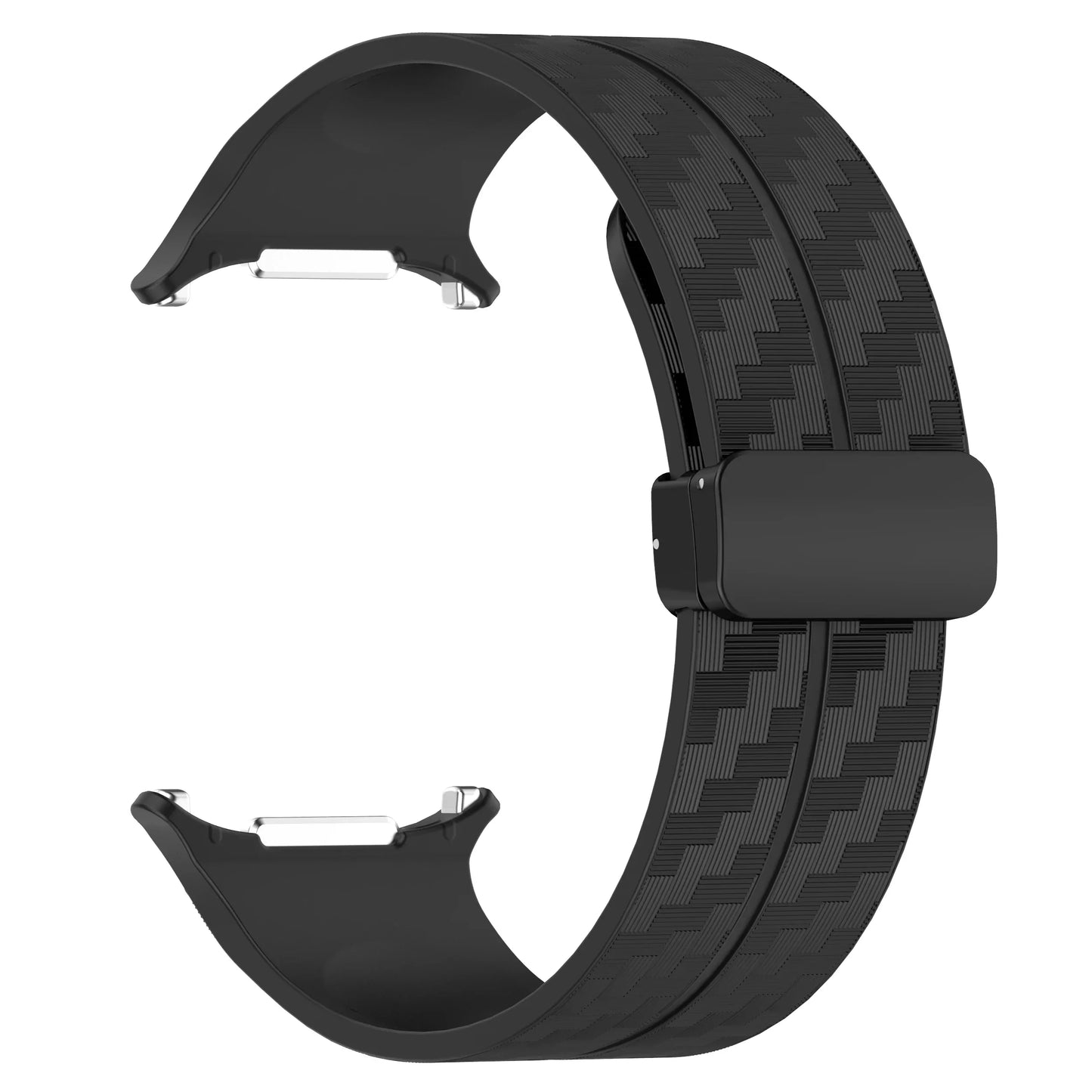 Silicone Sport Strap for 47mm Smartwatch | Magnetic Folding Clasp