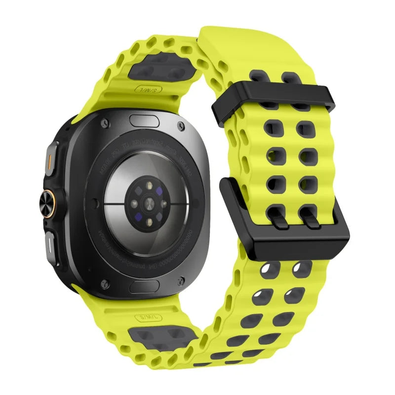 Silicone Sports Strap for Galaxy Watch | Breathable Marine Band