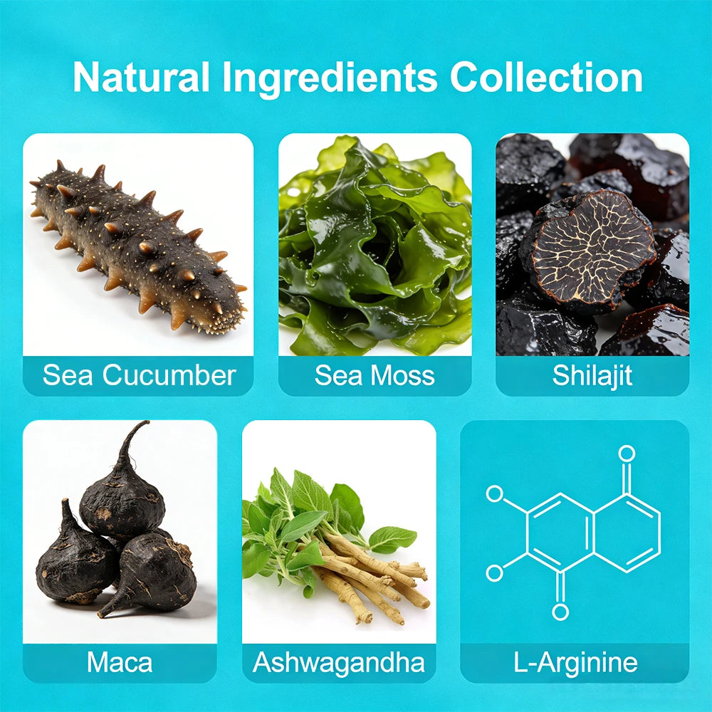 Premium MACA Supplements with Shilajit & Ashwagandha for Vitality