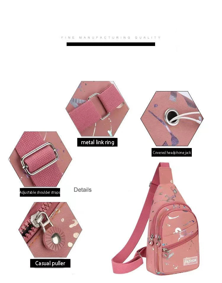 Women's Trendy Cross Body Chest Bag | Fashionable Travel Backpack