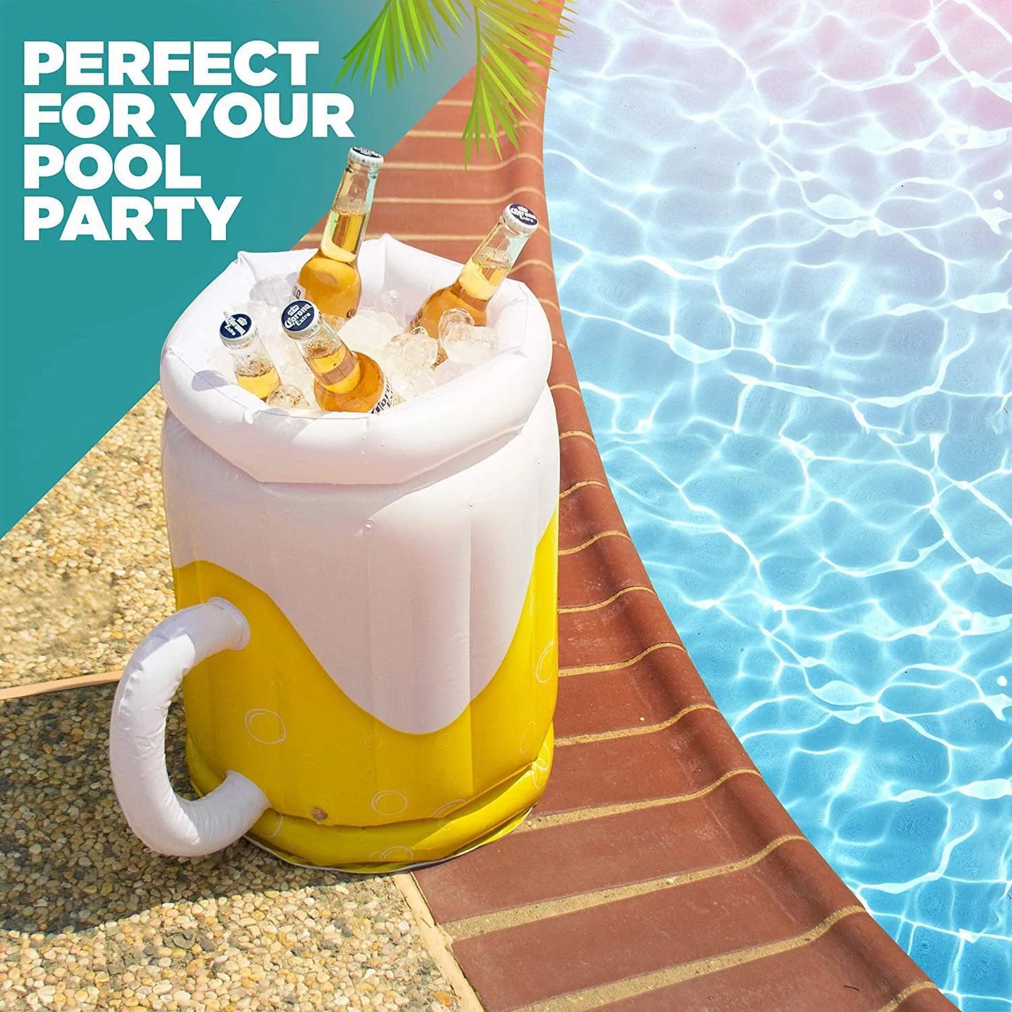 Inflatable Pool Drink Holder | Summer Party Float Cooler Tray