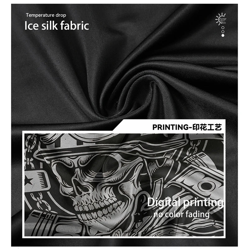 Men's Skull Full Face Mask | Cooling Balaclava for Summer Riding