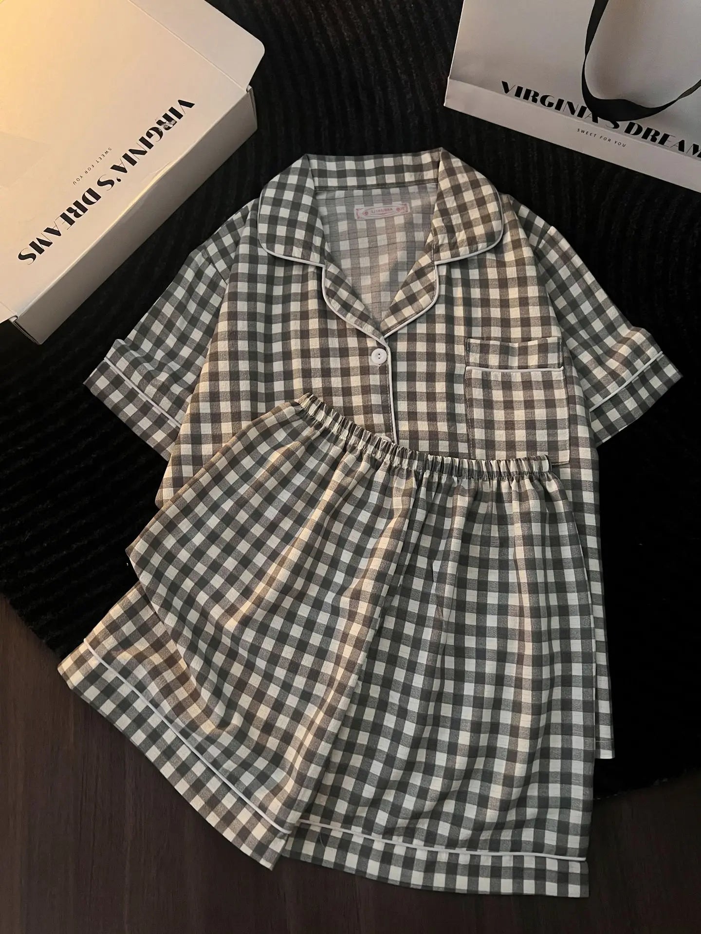 Cute Women's Summer Pajamas | Comfortable Bubble Cotton Home Wear