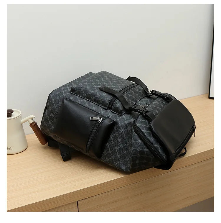 Stylish PU Leather Shark-Inspired Backpack for Students & Travelers