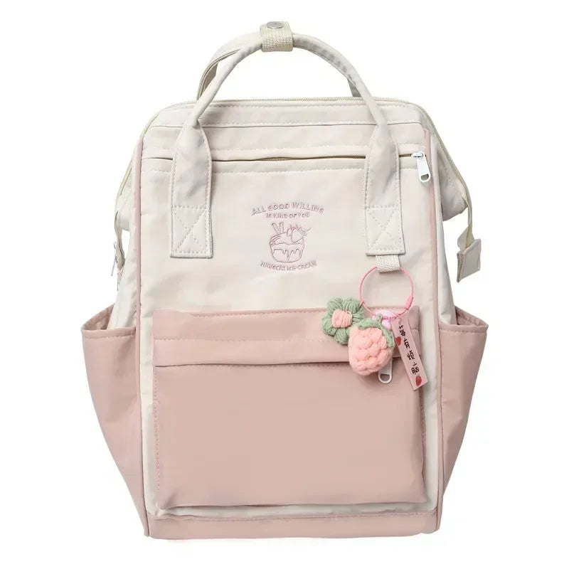 Kawaii Waterproof Backpack | Large Capacity Travel Bag for Women