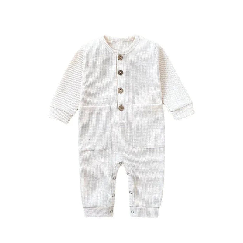 Soft Cotton Newborn Baby Romper | Long Sleeve Infant Jumpsuit