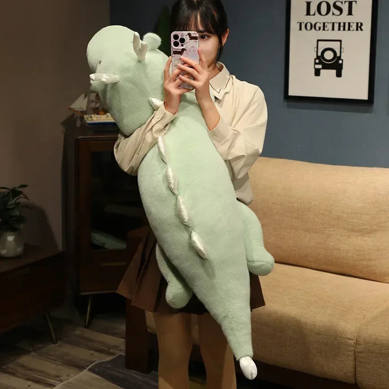 Large Kawaii White Dragon Plush Stuffed Toy for Kids