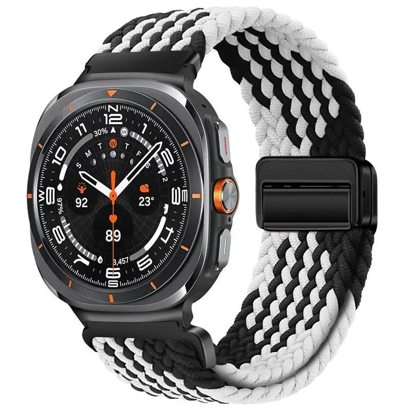 Nylon Braided Loop Strap | Magnetic Sport Bracelet for Watches