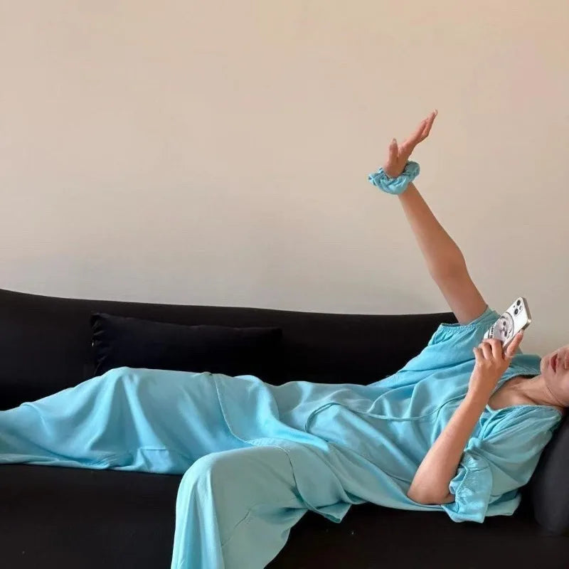 Women's Loose Pajamas Set | Cozy Oversized Sleepwear for Home
