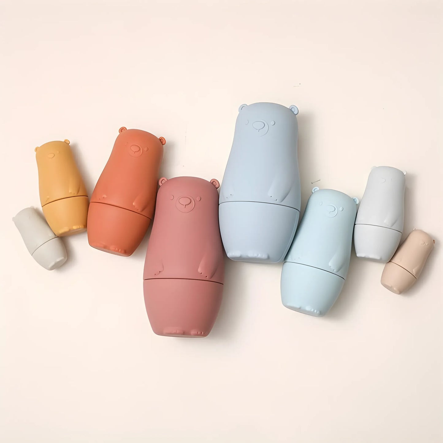 5pcs Silicone Stacking Puzzle Toys | Fun Nesting Toys for Kids