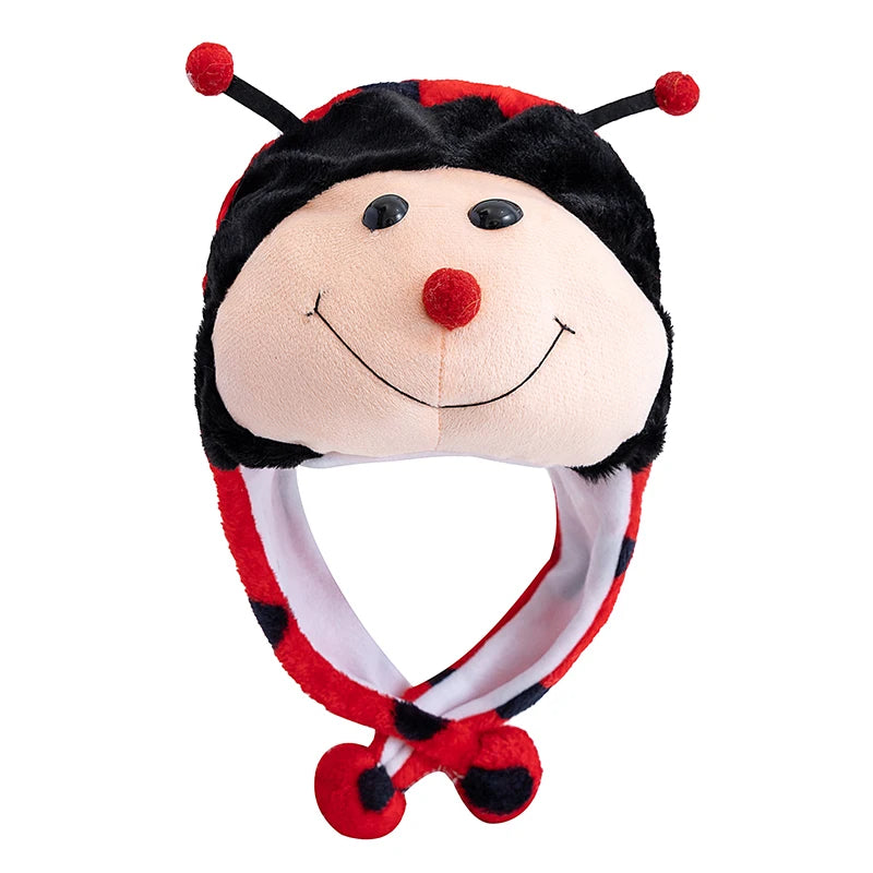 Unisex Funny 3D Bulls Head Plush Winter Beanie | Cozy Cartoon Hat