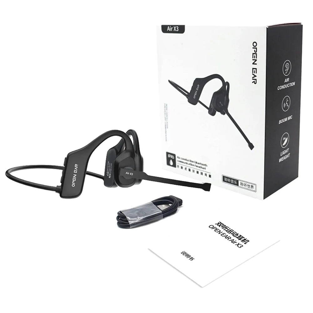 Bluetooth 5.3 Waterproof Open Ear Sports Headphones | Wireless Comfort