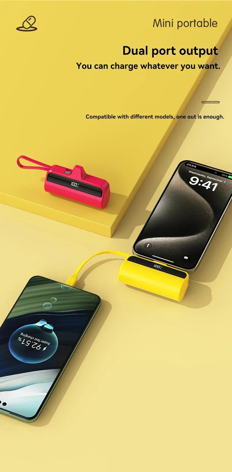 50000mAh Capsule Mobile Power Bank | Ultimate Portable Charger