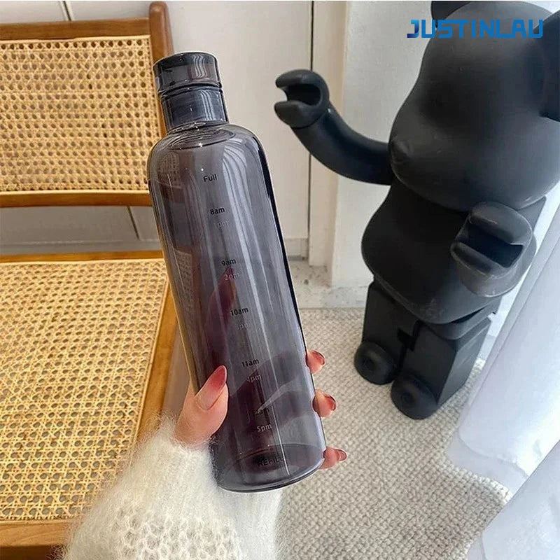 Transparent Borosilicate Glass Water Bottle | Portable Travel Cup