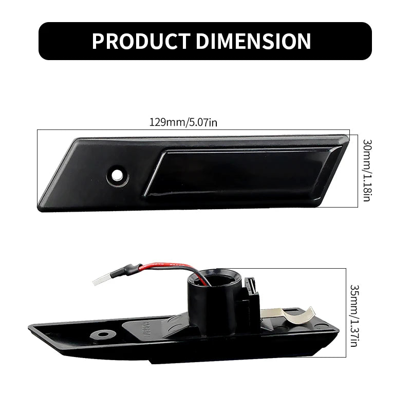 Dynamic LED Turn Signal Side Marker Lights for E36 Series