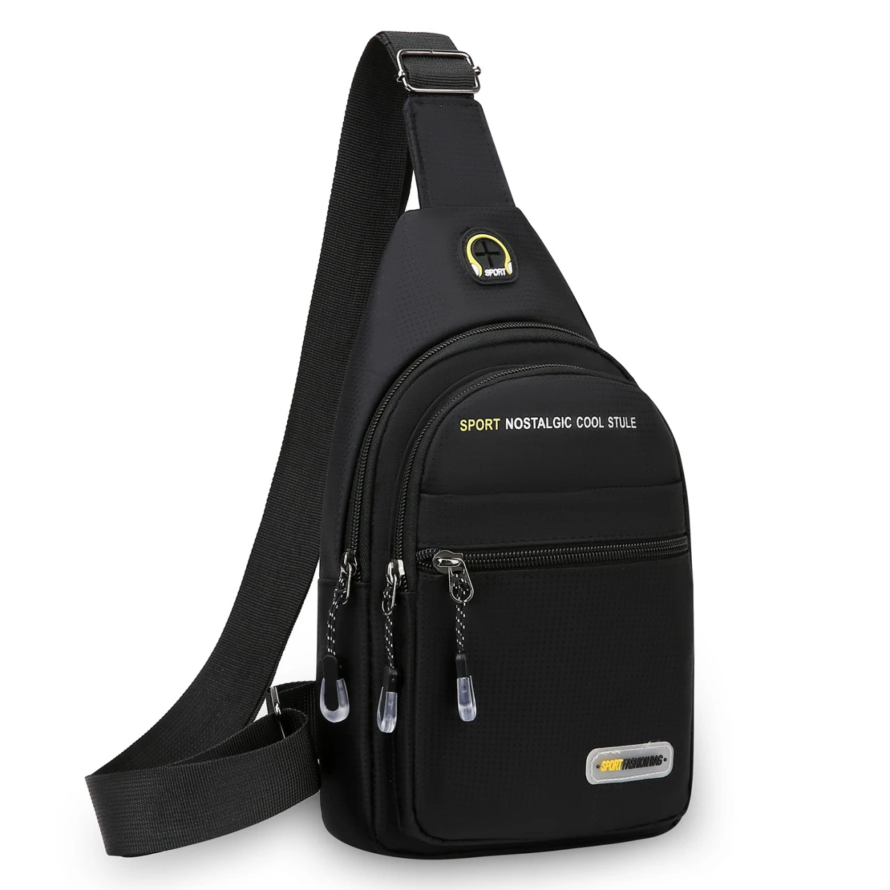Men's Casual Shoulder Bag with Multiple Pockets for Storage Suitable for Lightweight Shoulder Bags Multifunctional Chest Bags
