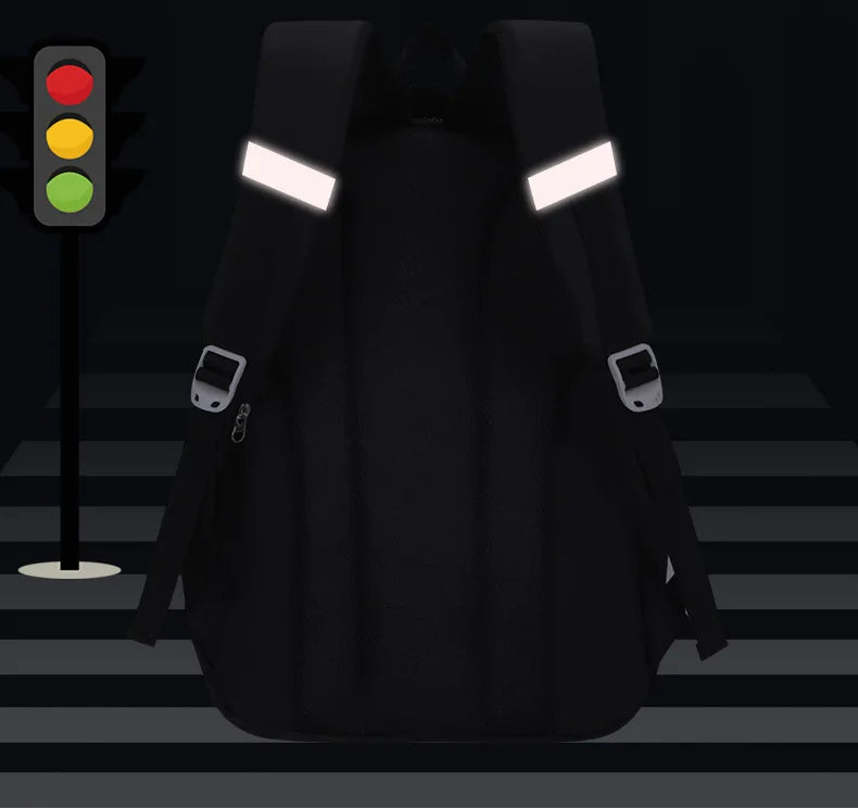 Large Capacity Spine Protection Backpack Set for Students