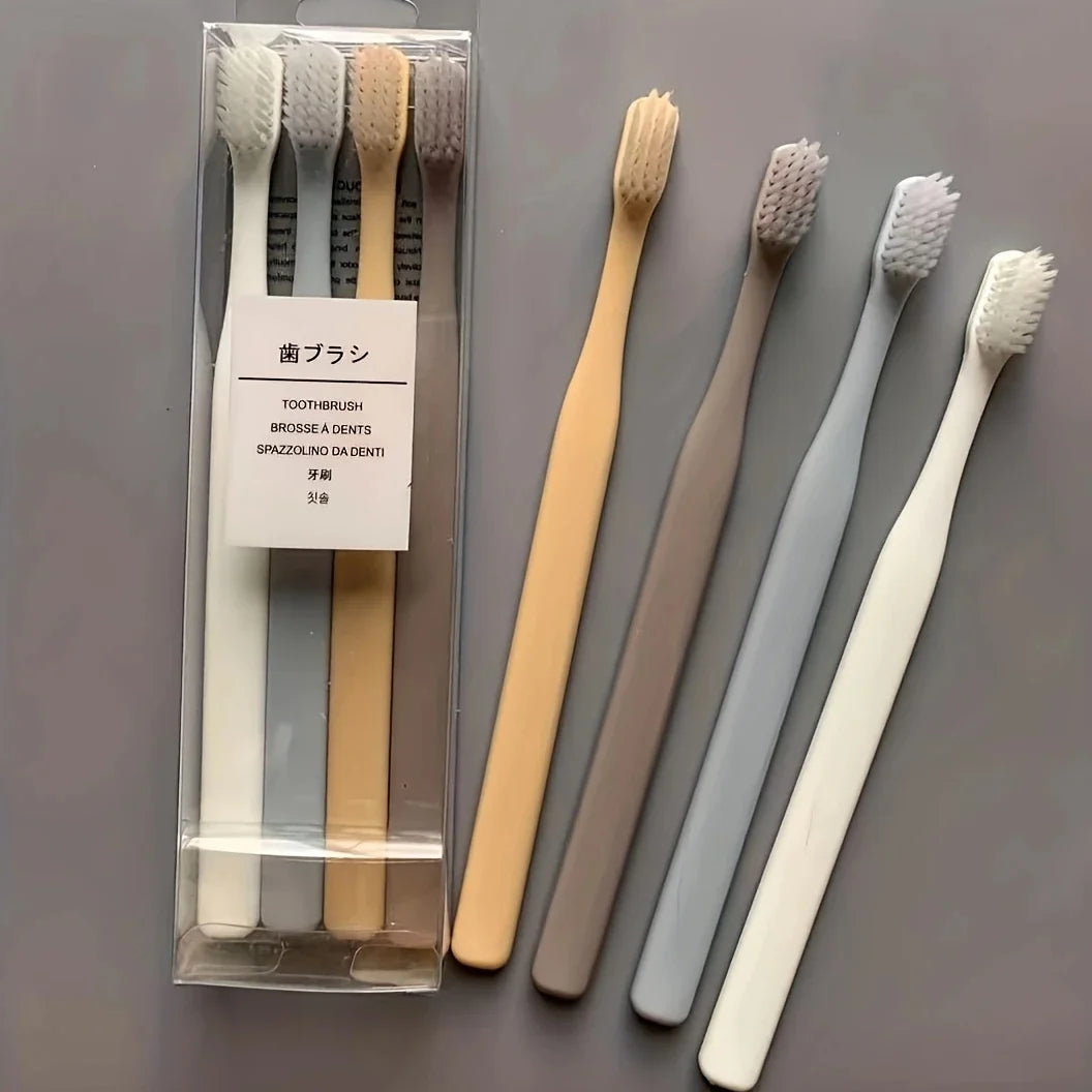 Eco-Friendly Soft Bristle Toothbrush Set for Travel & Hygiene