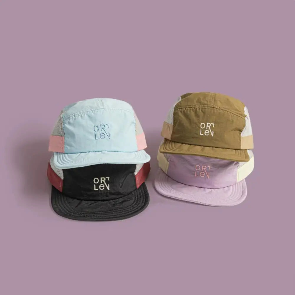 Breathable Mesh 5 Panel Baseball Cap Nylon Color Embroidered Adjustable Unisex Hat Running Cycling Hiking UVQuickDry Packable