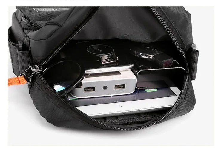 Men's Waterproof Messenger Shoulder Bag | Stylish Crossbody Bag