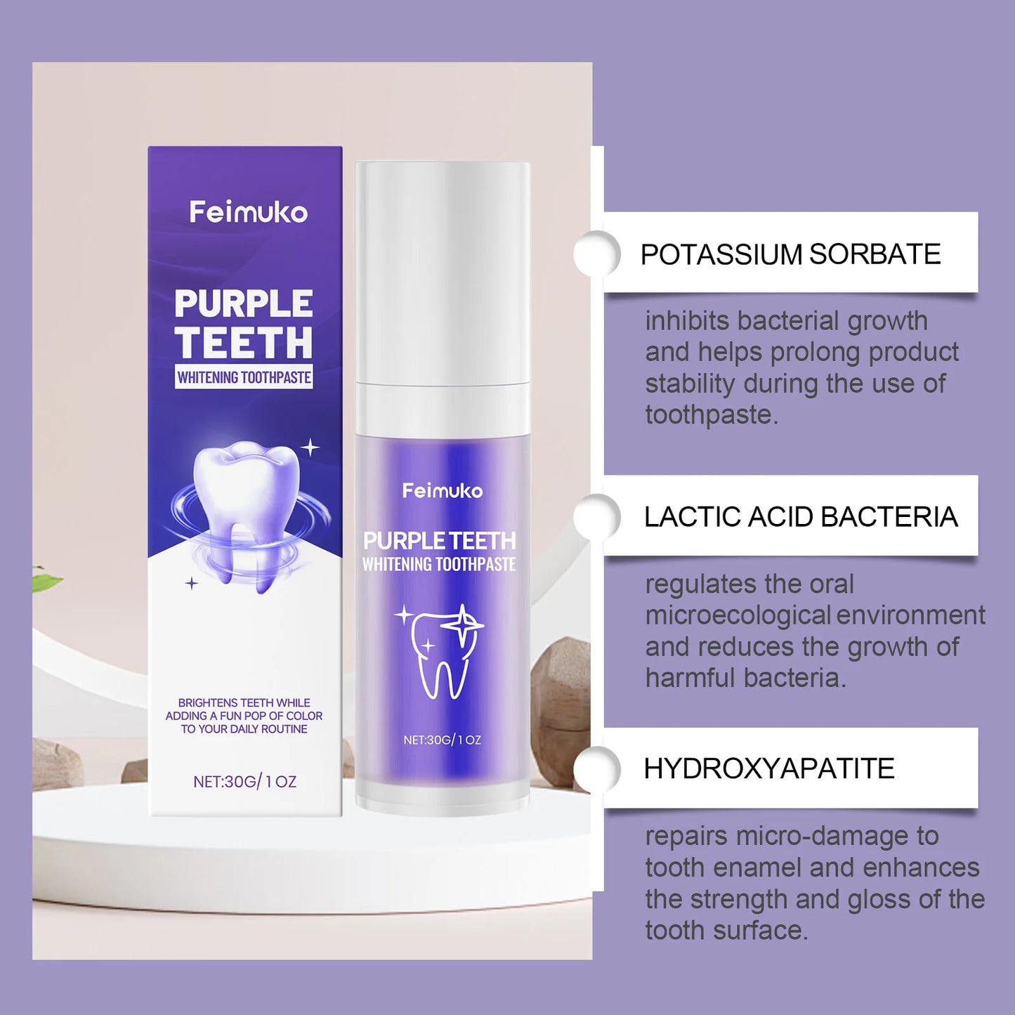 Premium Purple Toothpaste | Fresh Breath & Gentle Care