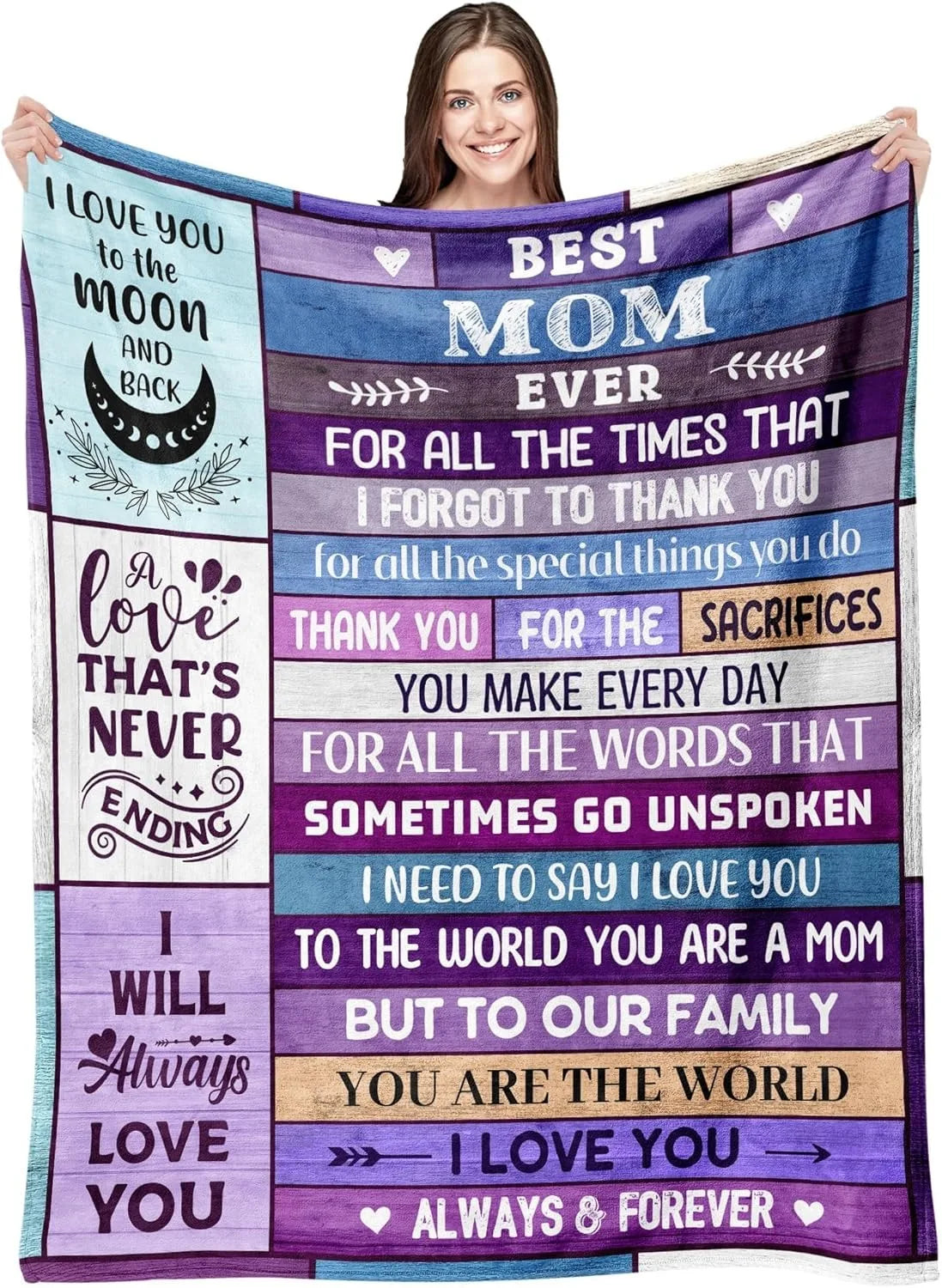 Super Soft Flannel Throw Blanket | Unique Gifts for Mom