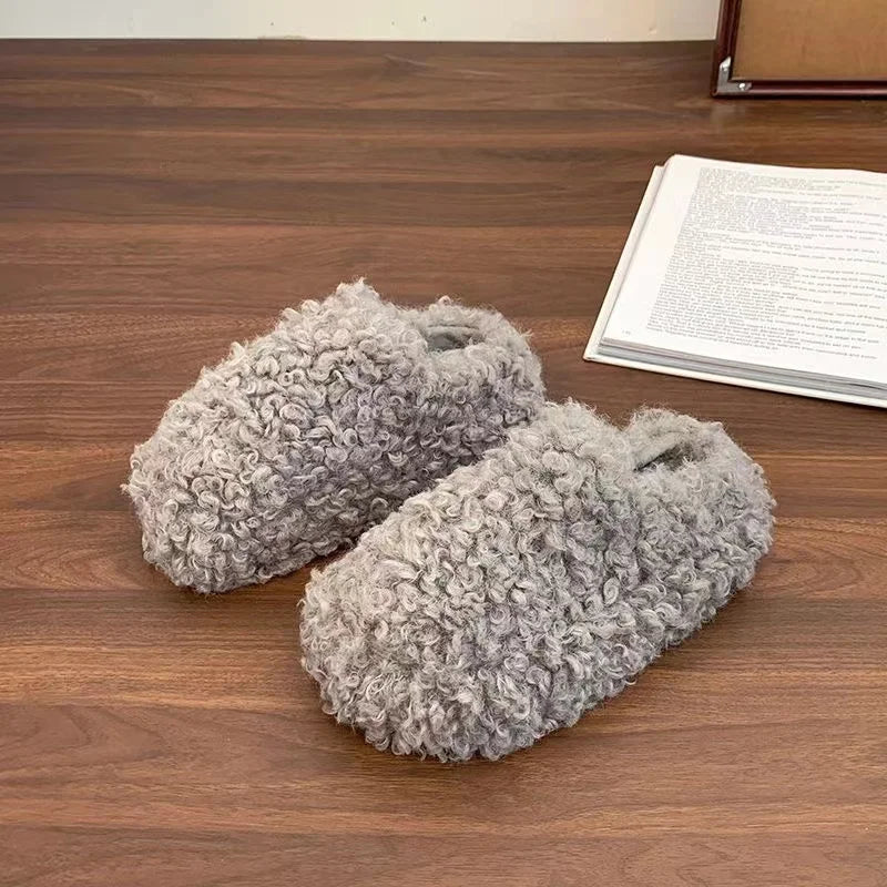 Warm Plush Velvet Slippers | Cozy Lightweight Home Footwear