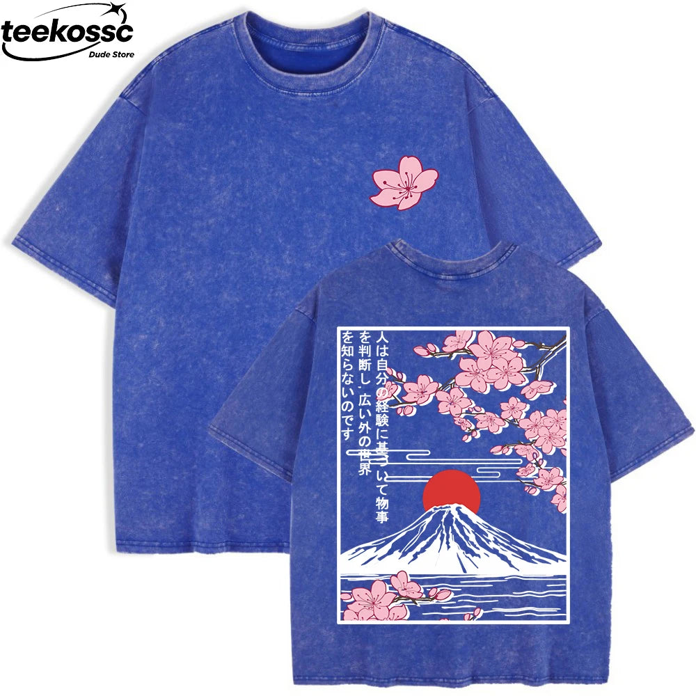 Women's Cherry Blossoms Oversized T-Shirt | Summer Cotton Top