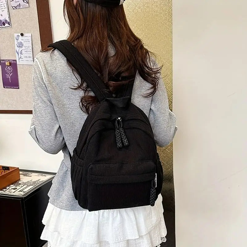 Simple Backpack Large Capacity Fashion College High School Junior High School Student Casual Backpacks Woman Man Travel Backpack