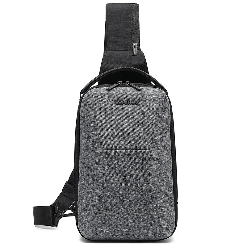 Men's Waterproof Chest Bag with USB Port | Stylish & Lightweight