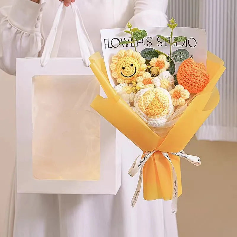 Handmade Crochet Tulip Bouquet | Elegant Gift for Any Occasion