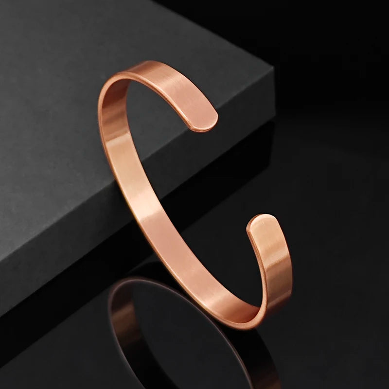 Pure Copper Magnetic Bracelets & Rings for Health & Style