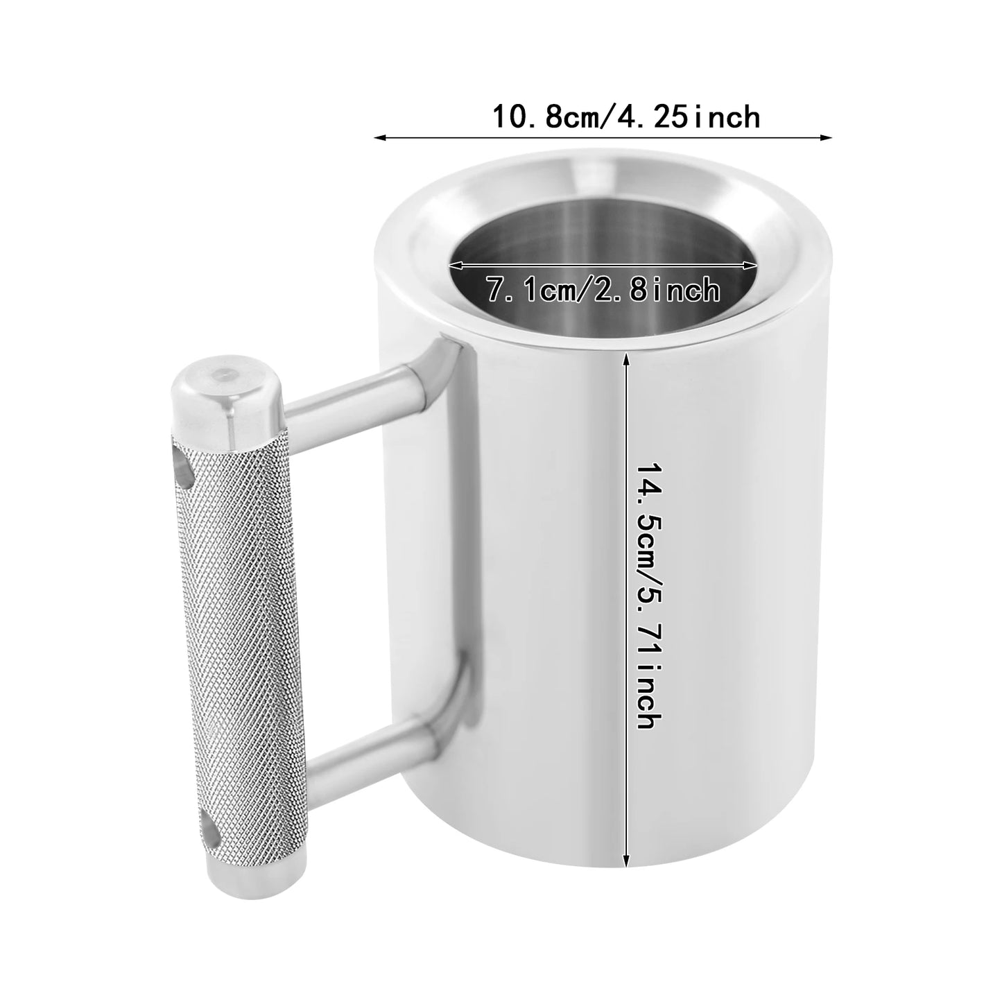 Heavy-Duty Stainless Steel Sports Mug | Fitness Dumbbell Cup