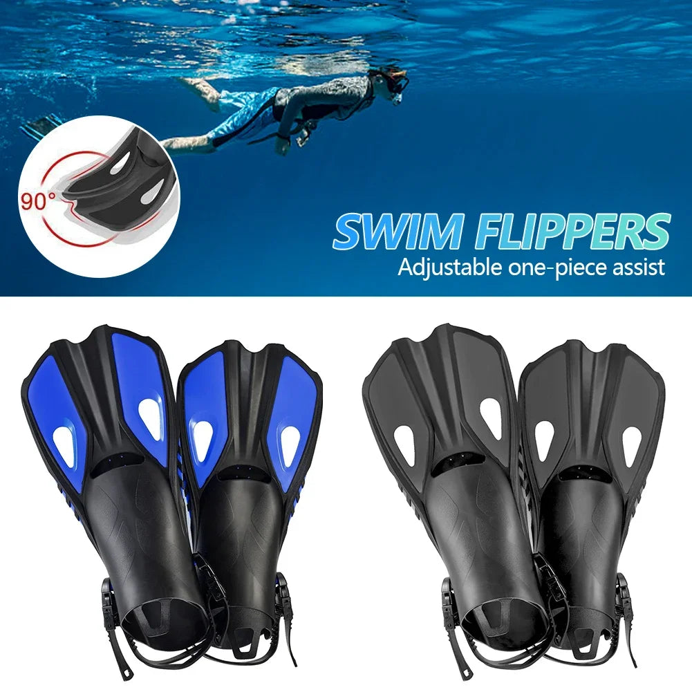 Professional Scuba Diving & Snorkeling Short Fins for Adults