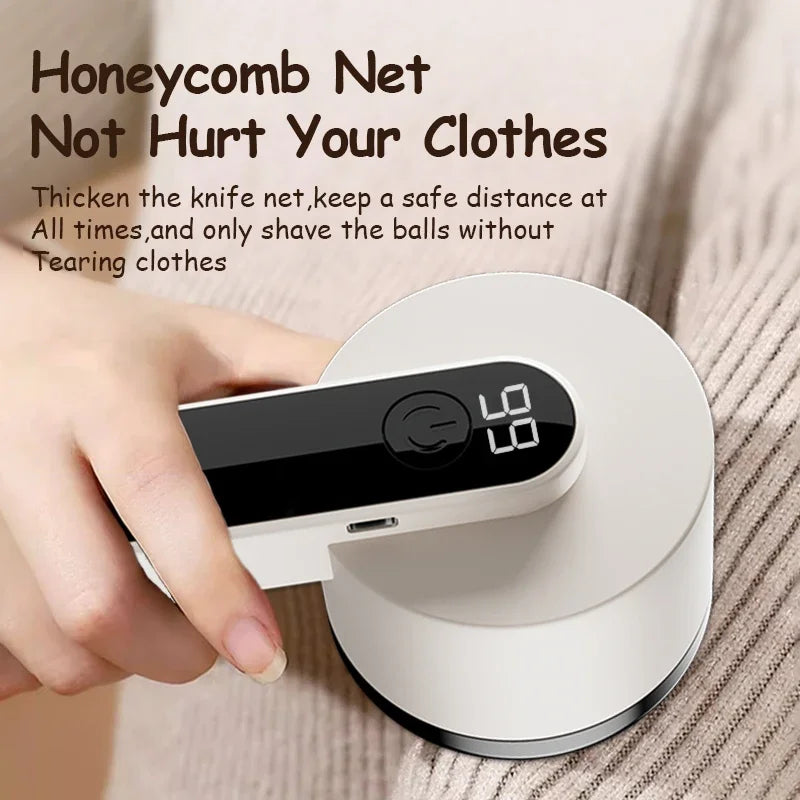 Electric Lint Remover | Portable Fabric Shaver with LED Display