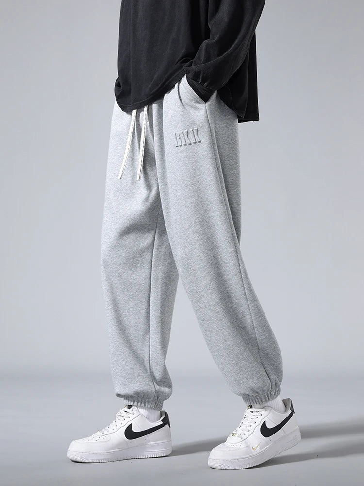 Big Size Men's Tapered Sweatpants | Comfortable Jogger Pants