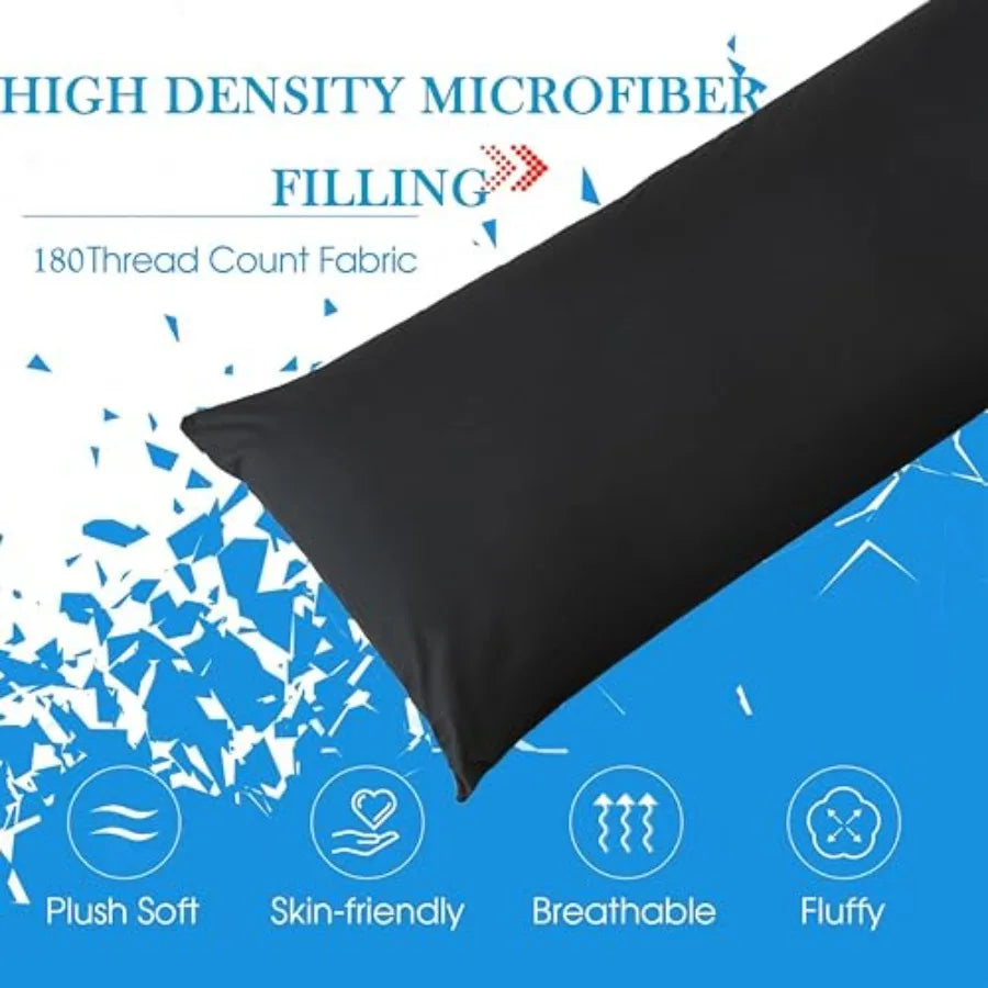Cooling Cotton Body Pillow Insert | Soft Full Body Pillow