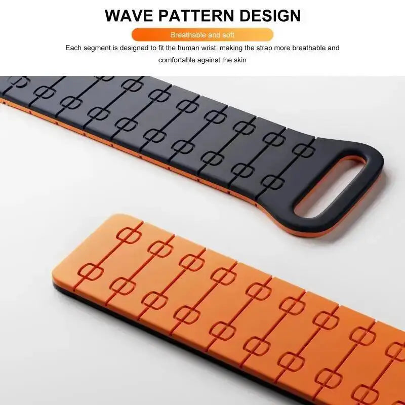 22mm Magnetic Silicone Strap | Versatile Sports Band Bracelet
