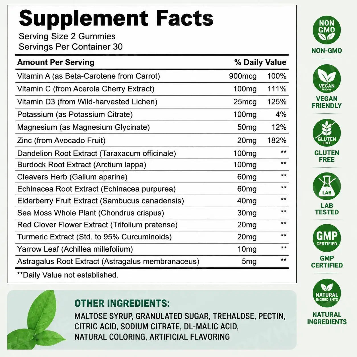 Liposomal Herbal Lymphatic Support Gummies | Immune Boosting Formula