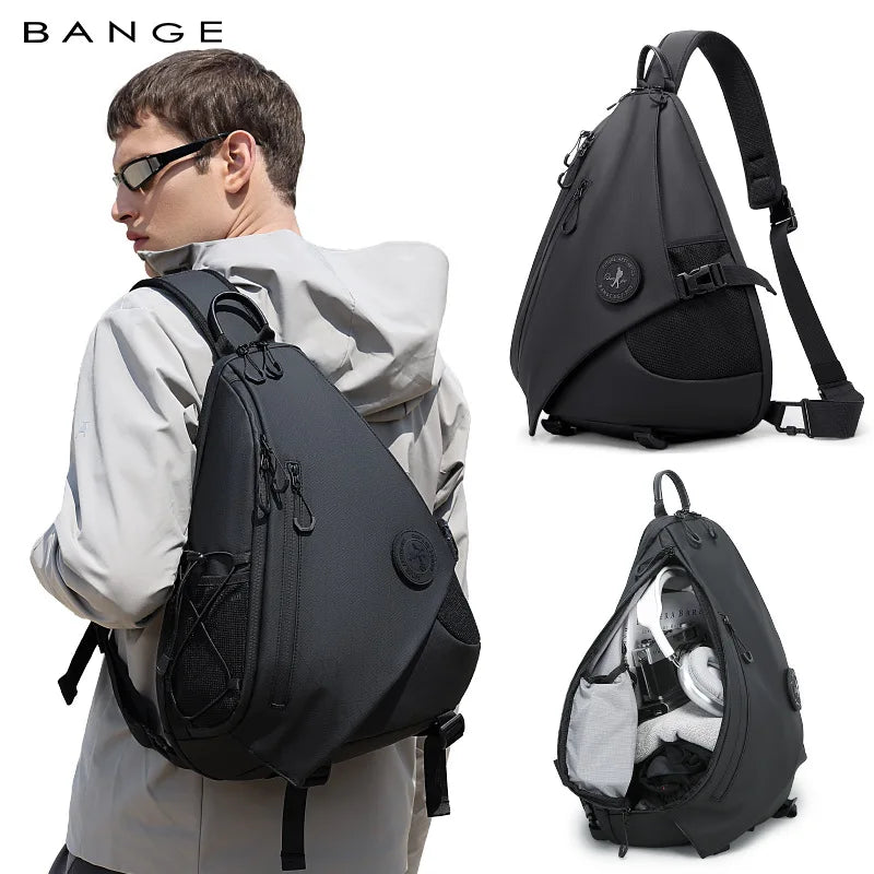 Men's Waterproof Crossbody Chest Bag | Stylish & Spacious Backpack