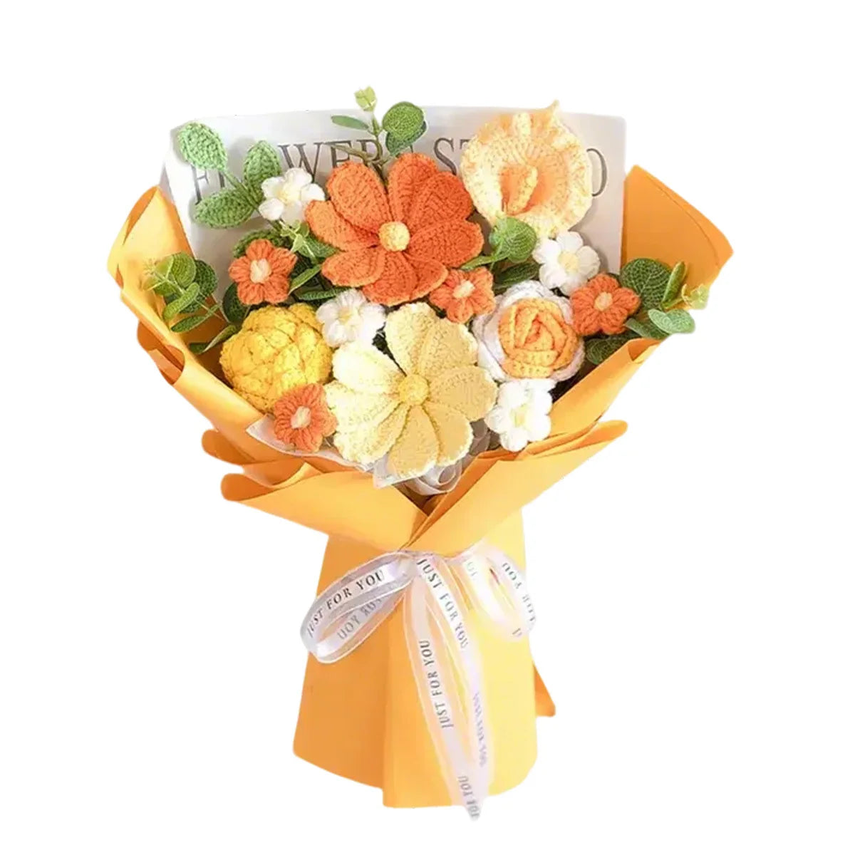 Completed Crochet Flowers Bouquet | Handmade Home Decoration