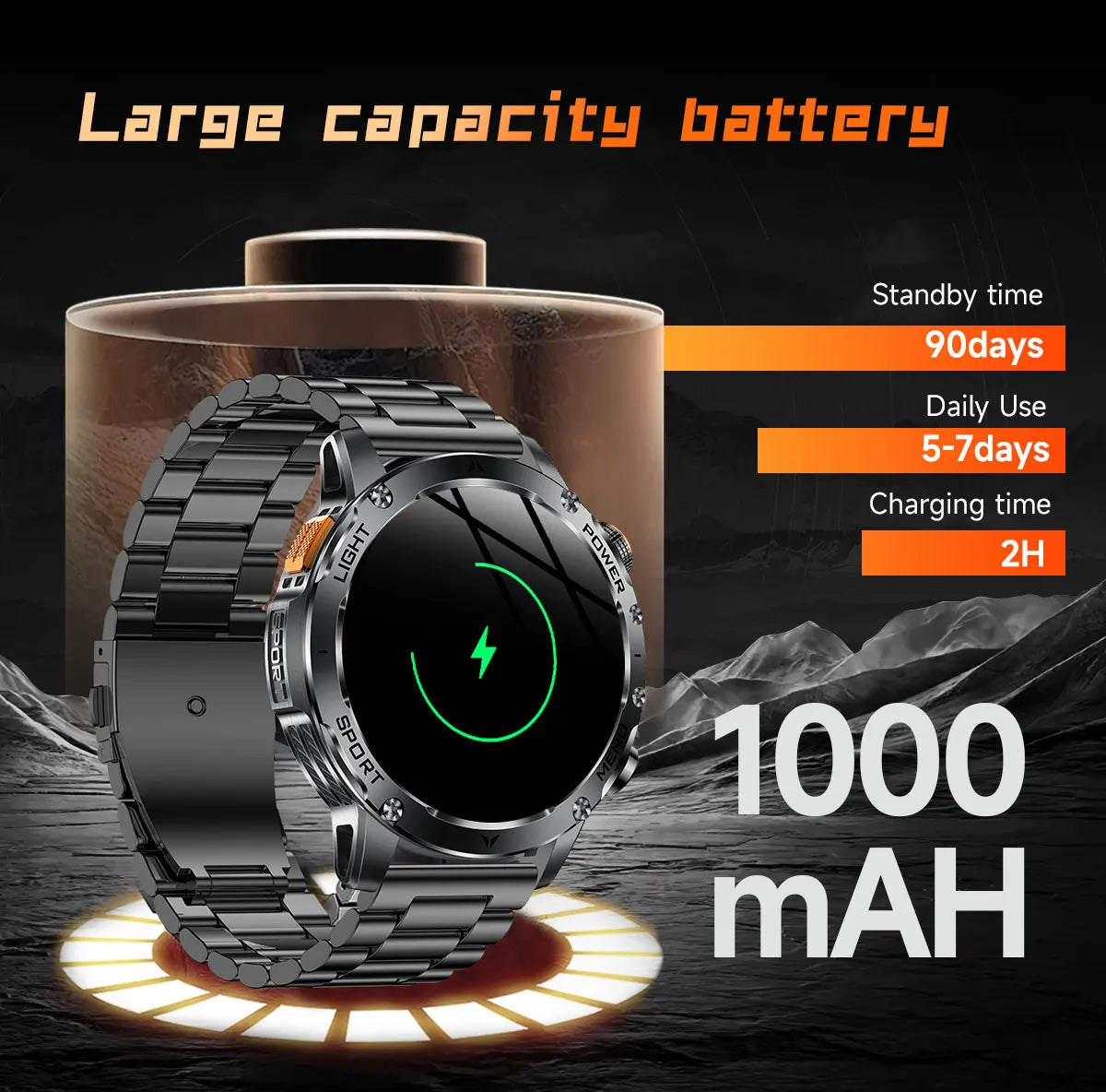 Rugged Military Smart Watch with GPS | Ultimate Fitness Tracker
