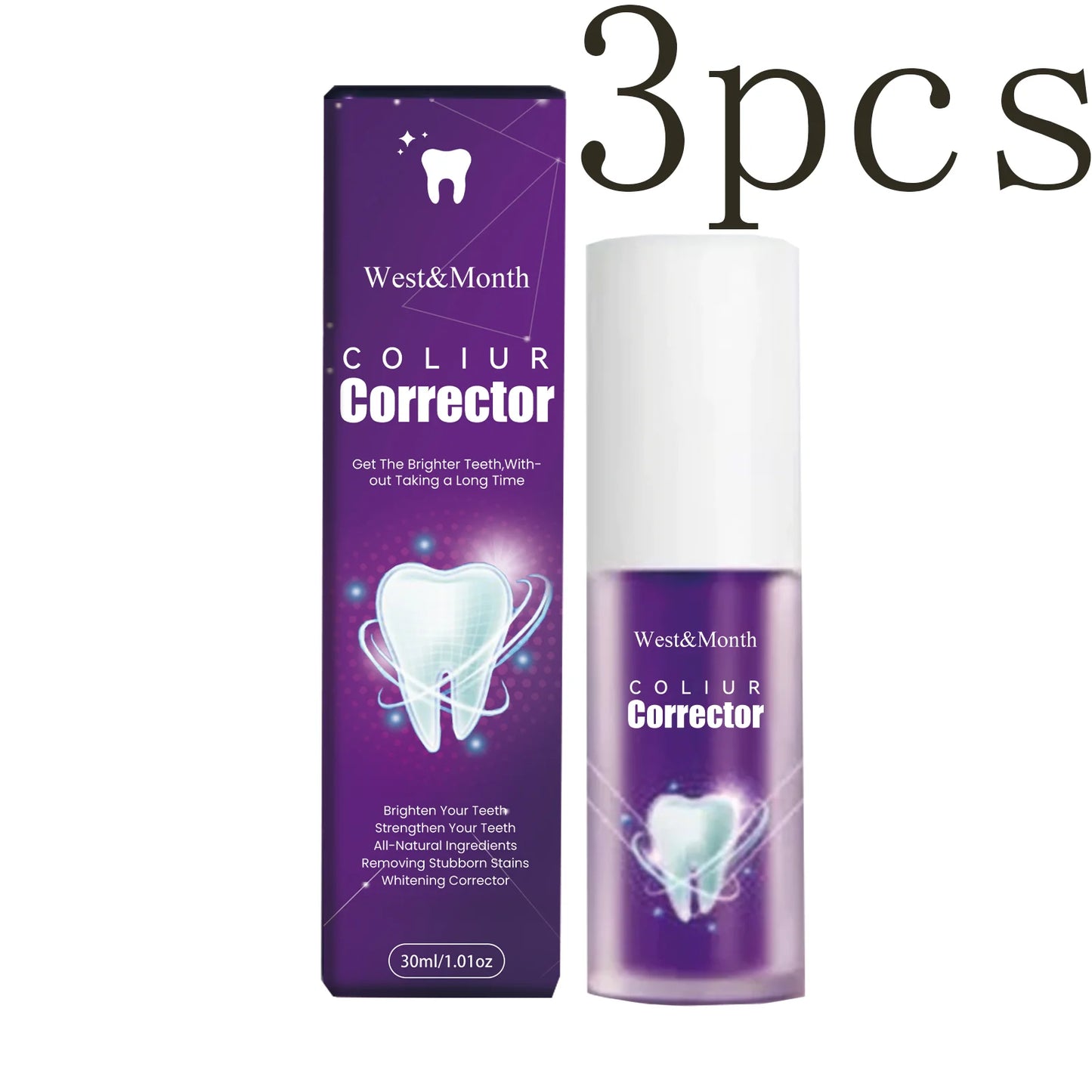 Premium Purple Brightening Toothpaste for Whitening & Freshness