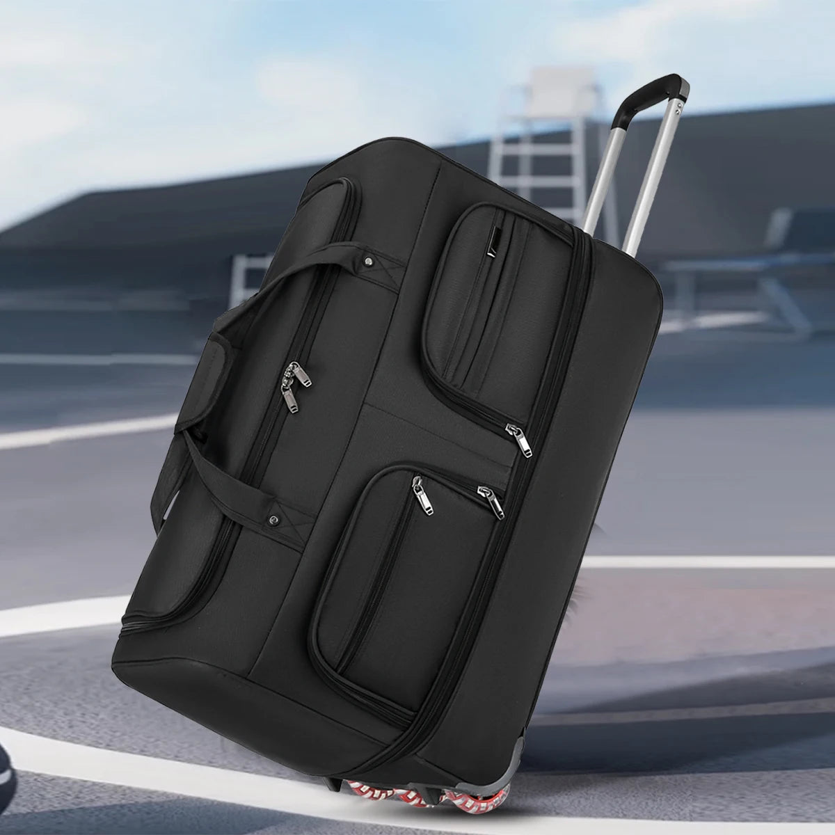 Large Capacity Waterproof Travel Bag | Versatile Duffel Trolley