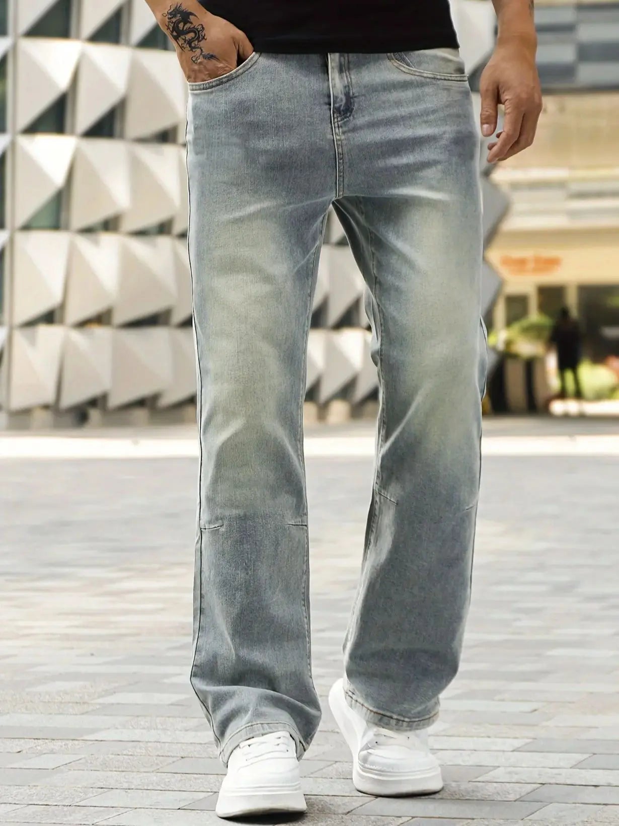 Men's Slim Fit Bootcut Denim Pants | Stylish Everyday Jeans
