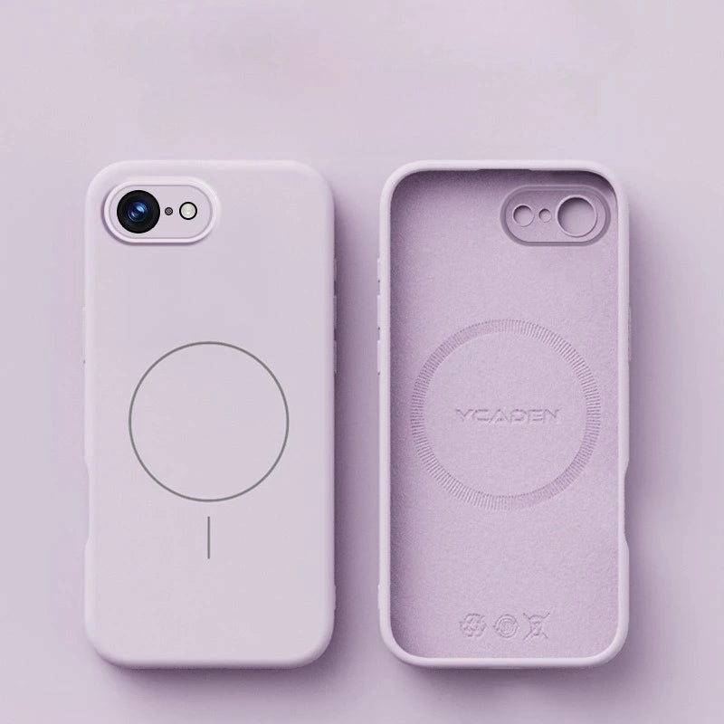 Liquid Soft Silicone MagSafe Magnetic Case for iPhone Models