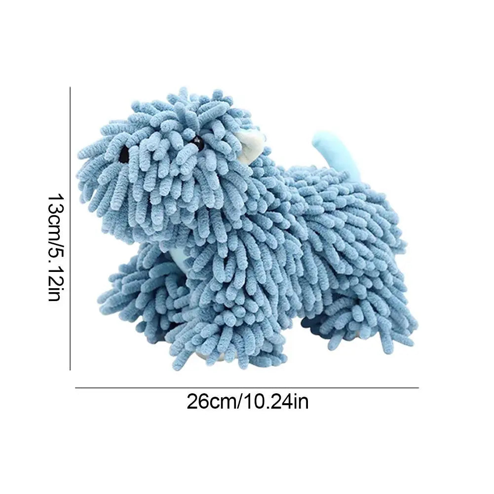 Cute Cartoon Puppy Hand Towel | Fluffy Chenille Kitchen & Bath Towel